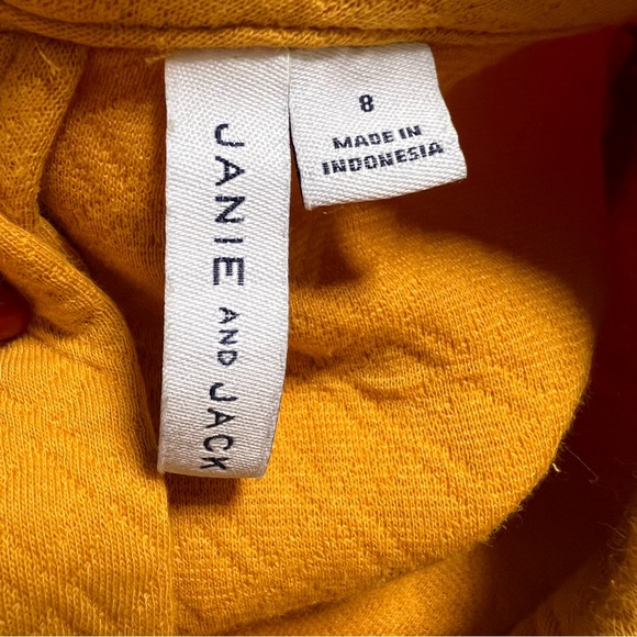 Janie and Jack The West Side Quilted Dress Sunflower Yellow 8 - Picture 8 of 10